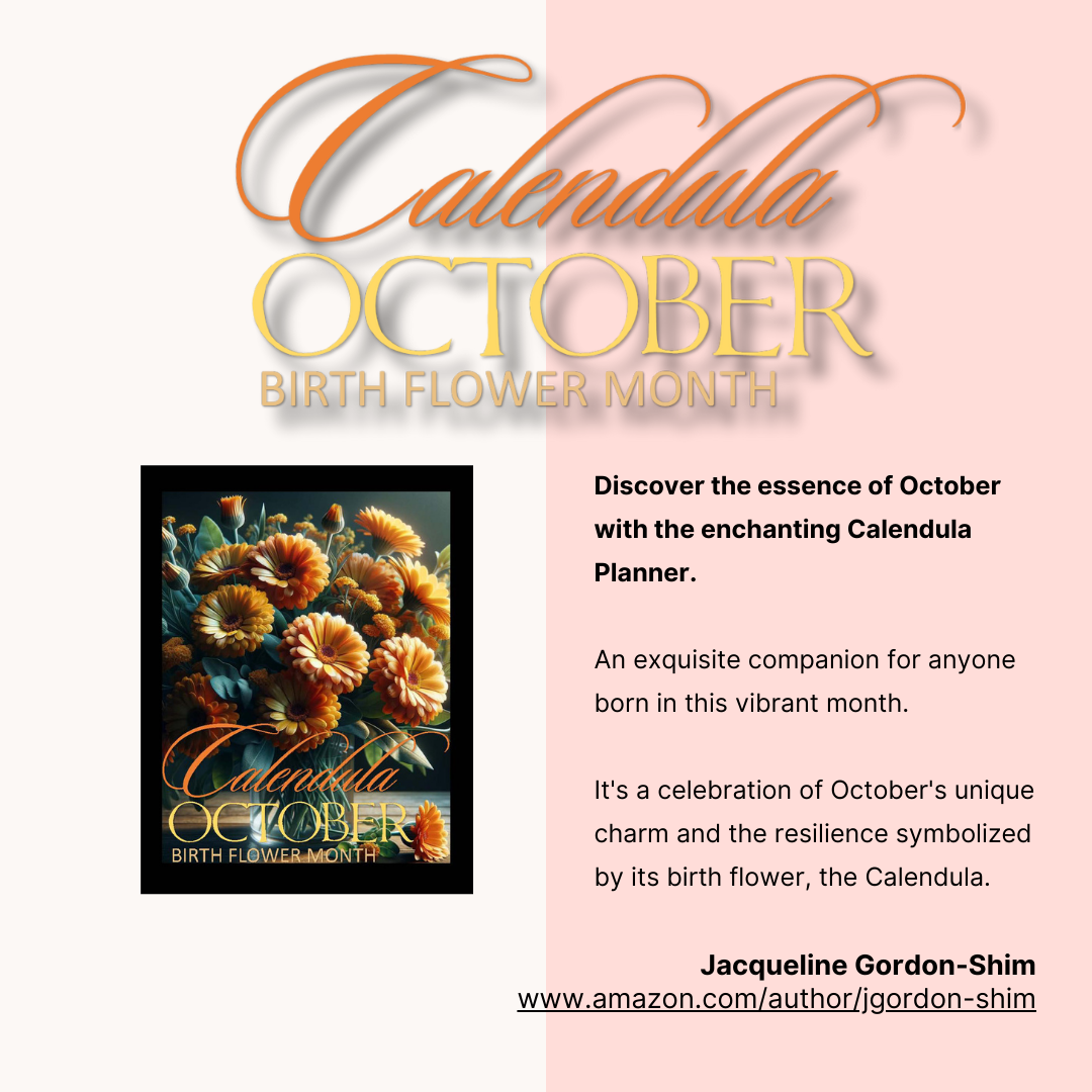 October Calendula Birth Flower Planner