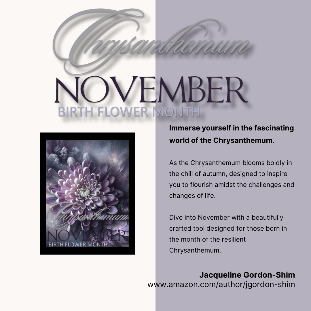 November Chrysanthemum Birth Flower Planner